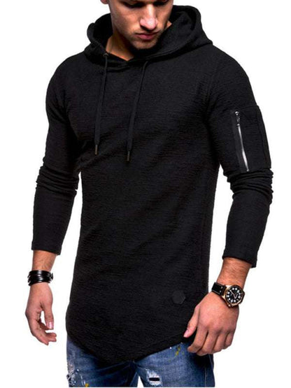 Stylish Comfort Men's Hooded Long-Sleeve T-Shirt for Every Occasion