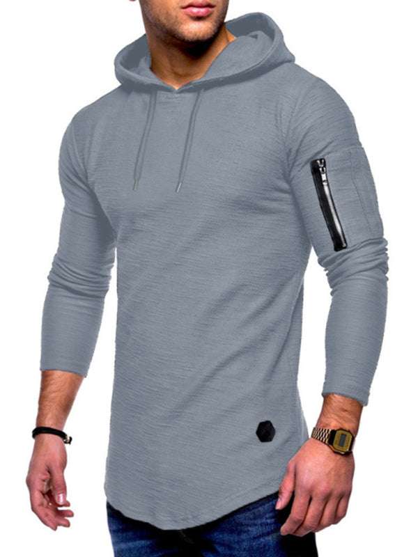 Stylish Comfort Men's Hooded Long-Sleeve T-Shirt for Every Occasion