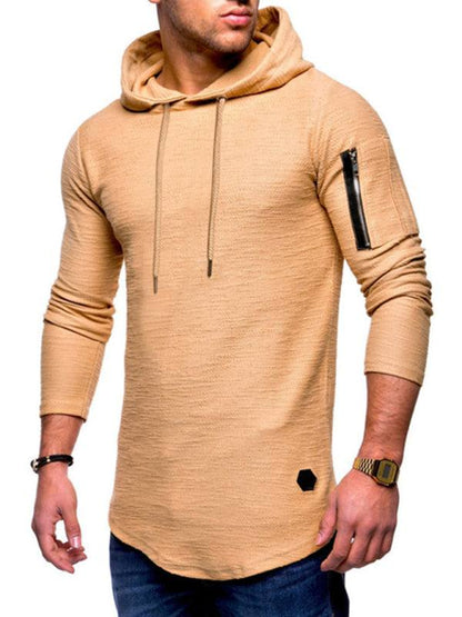 Stylish Comfort Men's Hooded Long-Sleeve T-Shirt for Every Occasion