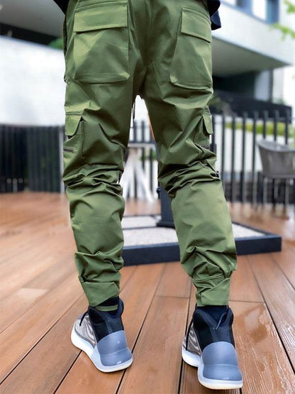 Stylish Men's Loose-Fit Multi-Pocket Cargo Pants for Effortless Street Style