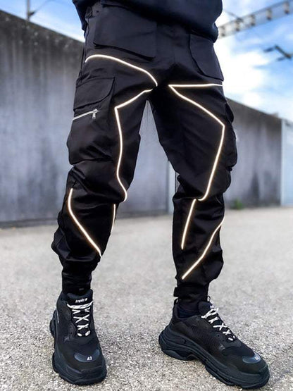 Stylish Men's Loose-Fit Multi-Pocket Cargo Pants for Effortless Street Style