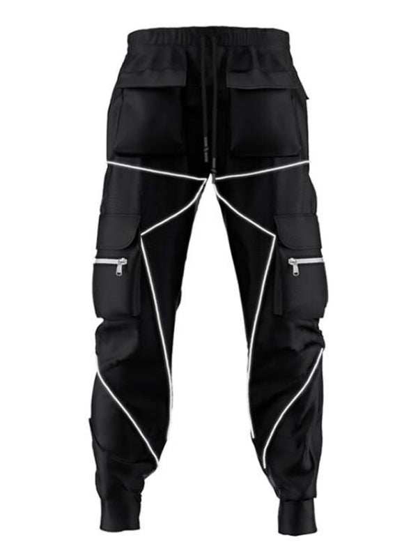 Stylish Men's Loose-Fit Multi-Pocket Cargo Pants for Effortless Street Style