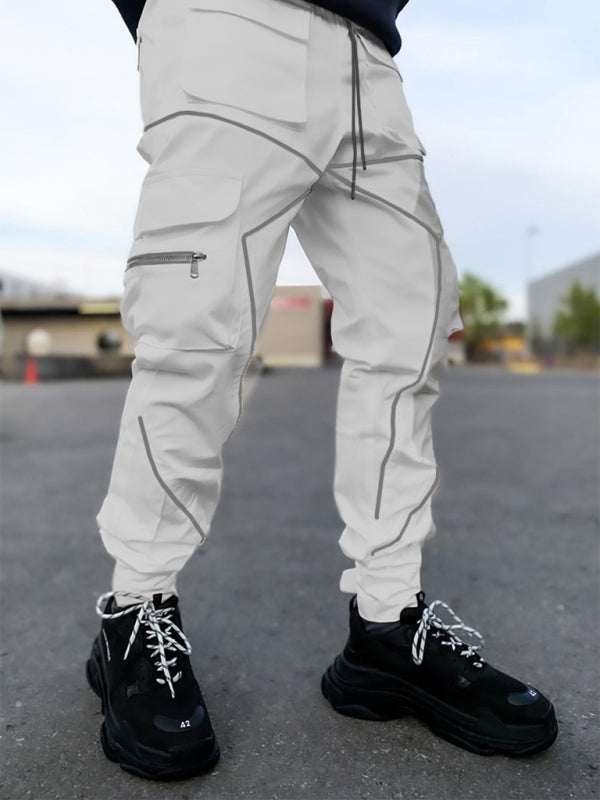 Stylish Men's Loose-Fit Multi-Pocket Cargo Pants for Effortless Street Style