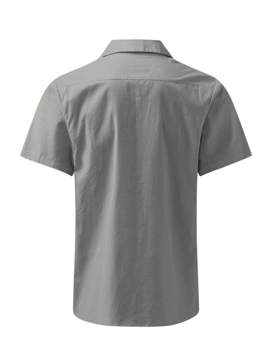 Casual Linen Lapel Shirt for Men