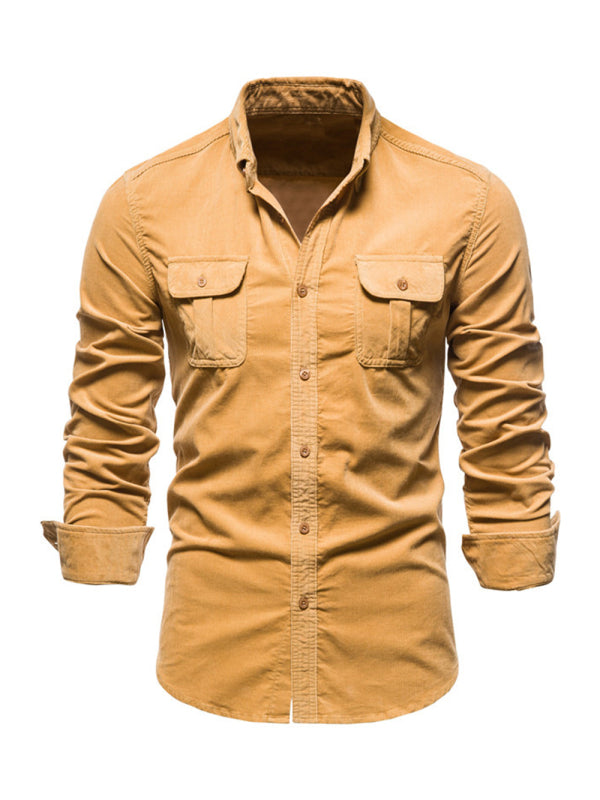 Corduroy Sophisticated Slim-Fit Men's Shirt