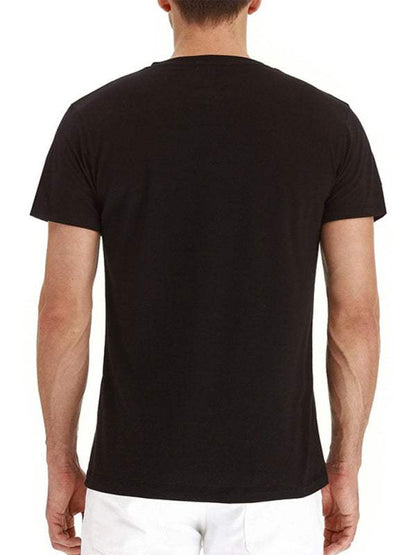 Versatile Men's Cotton V-Neck Henley T-Shirt for Ultimate Comfort