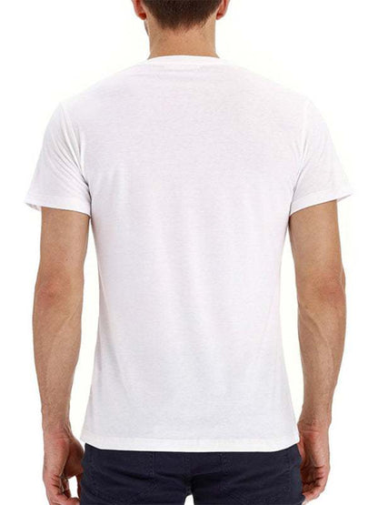 Versatile Men's Cotton V-Neck Henley T-Shirt for Ultimate Comfort