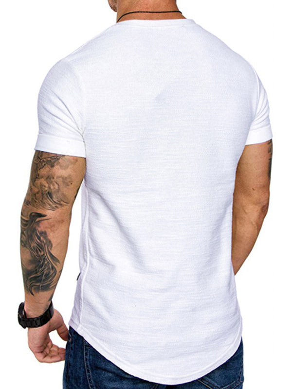 Bamboo Cotton Short-sleeved Round Neck Men's T-shirt