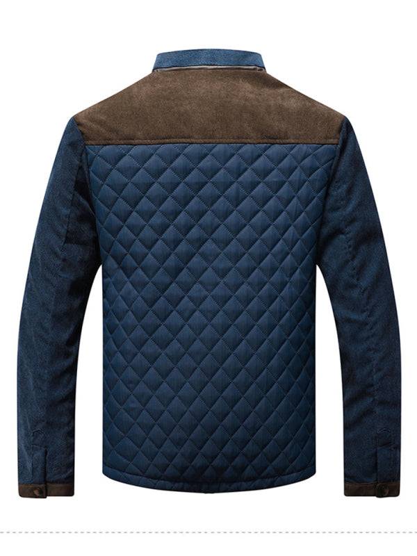 Thickened Blue Casual Youth Jacket with Side Pockets - Perfect for Year-Round Adventures!