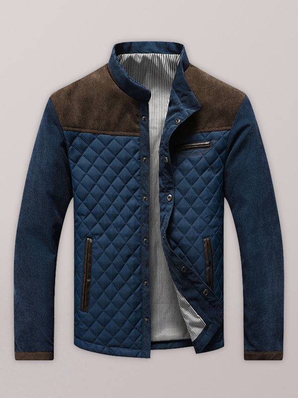 Thickened Blue Casual Youth Jacket with Side Pockets - Perfect for Year-Round Adventures!