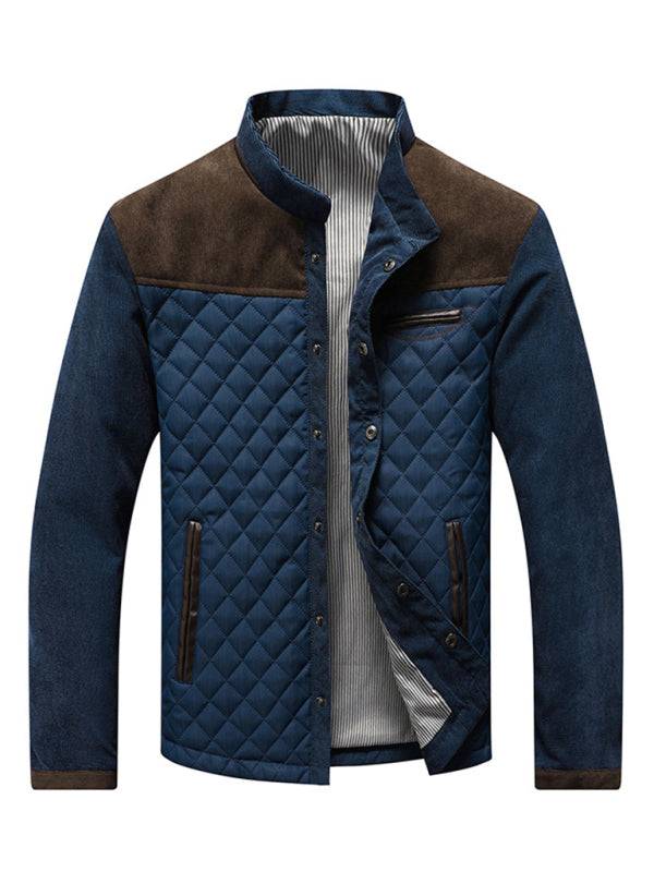 Thickened Blue Casual Youth Jacket with Side Pockets - Perfect for Year-Round Adventures!