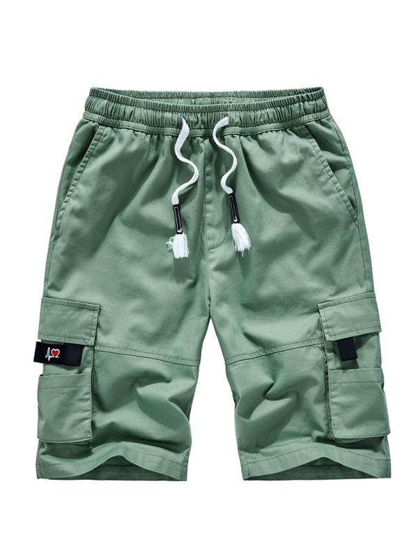 Men's Premium Cotton Cargo Shorts with Multiple Pockets
