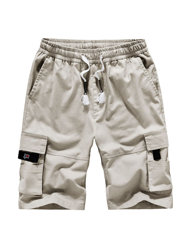 Men's Premium Cotton Cargo Shorts with Multiple Pockets