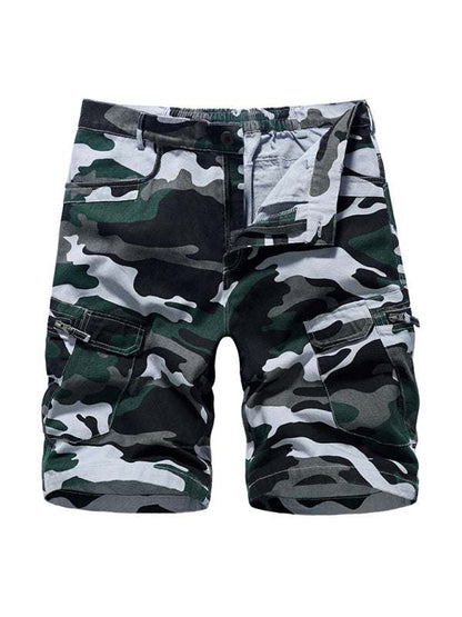 Adventure-Ready Men's Camouflage Cargo Shorts for Comfortable Outdoor Style