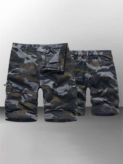 Adventure-Ready Men's Camouflage Cargo Shorts for Comfortable Outdoor Style