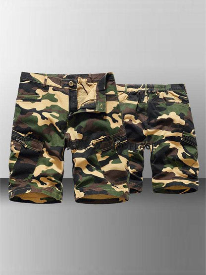 Adventure-Ready Men's Camouflage Cargo Shorts for Comfortable Outdoor Style