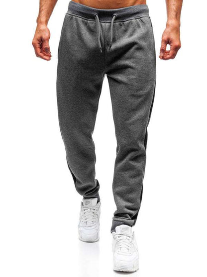 Chic Men's Casual Stitch Detail Pencil Trousers for Effortless Style