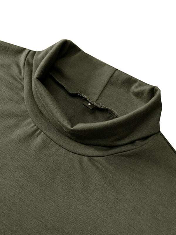 Versatile Men's Short-Sleeve Turtleneck Tee - Perfect for Spring and Summer Styling