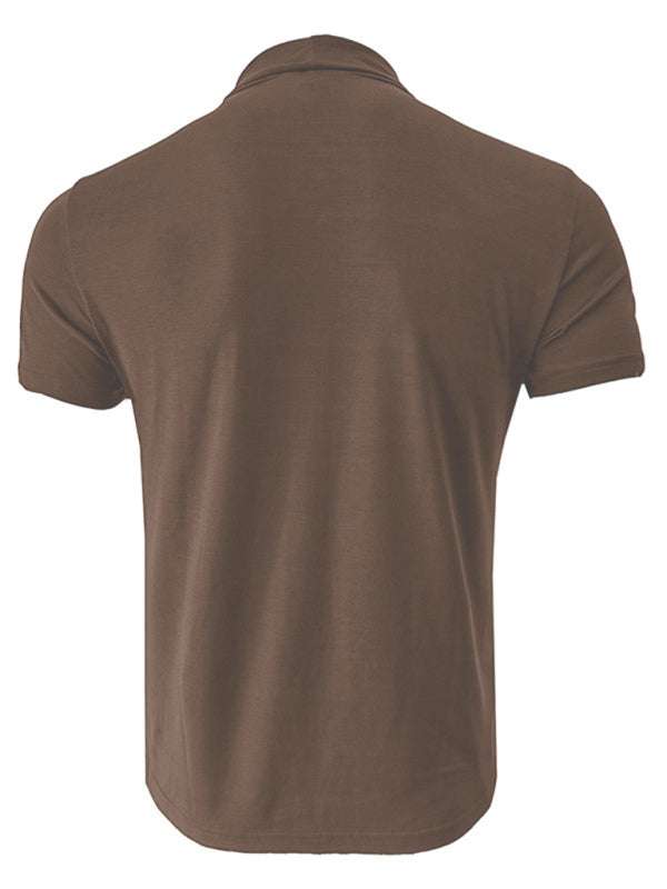 Versatile Men's Short-Sleeve Turtleneck Tee - Perfect for Spring and Summer Styling