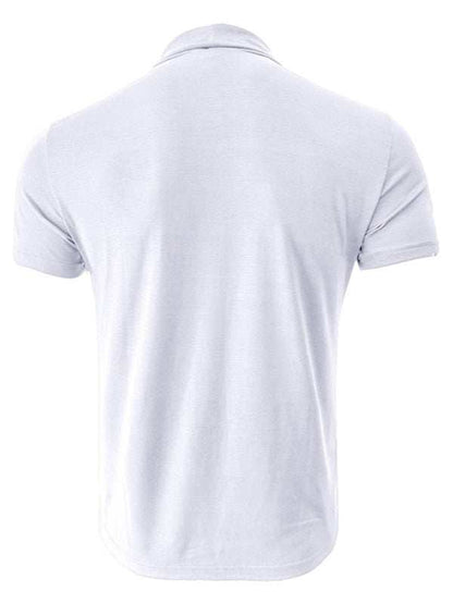 Versatile Men's Short-Sleeve Turtleneck Tee - Perfect for Spring and Summer Styling