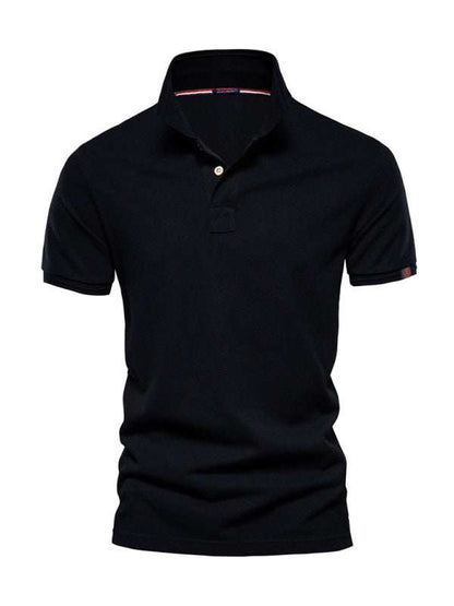 Versatile Comfort: Premium Cotton Lapel Polo Shirt for Effortless Style