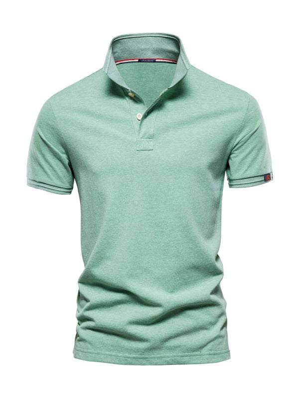 Versatile Comfort: Premium Cotton Lapel Polo Shirt for Effortless Style