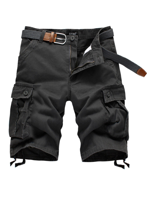 Men's Urban Cargo Shorts: Stylish Cropped Pants for Outdoor Adventures