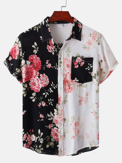 Vibrant Hawaiian-Inspired Short Sleeve Shirt for Men – Effortless Style & Comfort