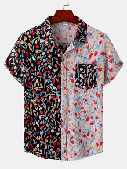 Vibrant Hawaiian-Inspired Short Sleeve Shirt for Men – Effortless Style & Comfort