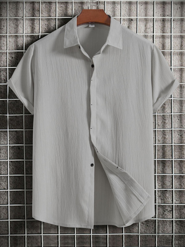 Upgrade Your Wardrobe with the Fresh Men's Short Sleeve Cotton Linen Shirt