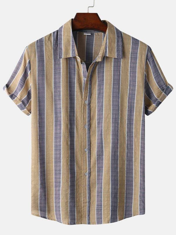 Vibrant Hawaiian Print Men's Casual Beach Shirt for Effortless Summer Style