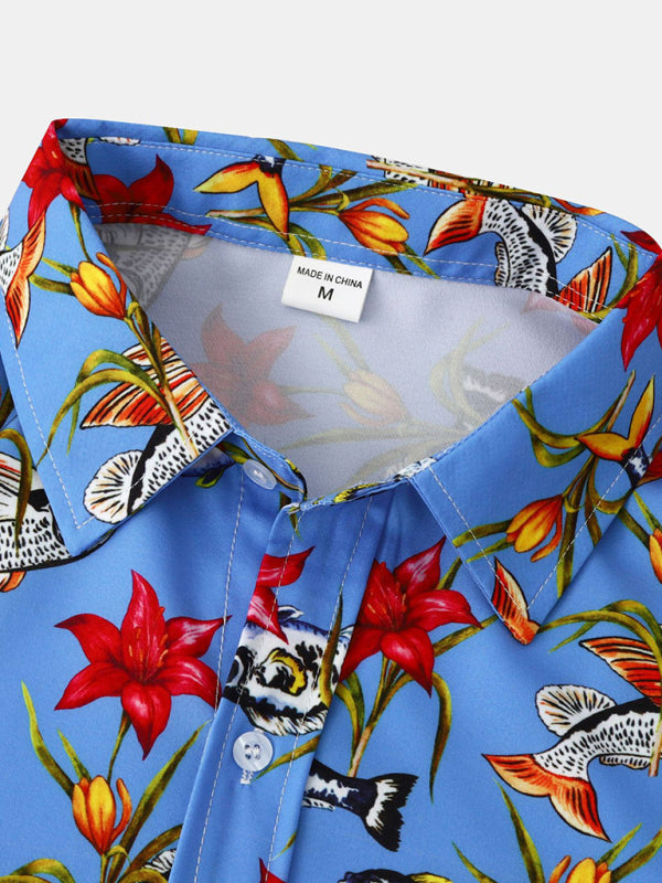 Hawaiian Vibe Men's Short Sleeve Shirt