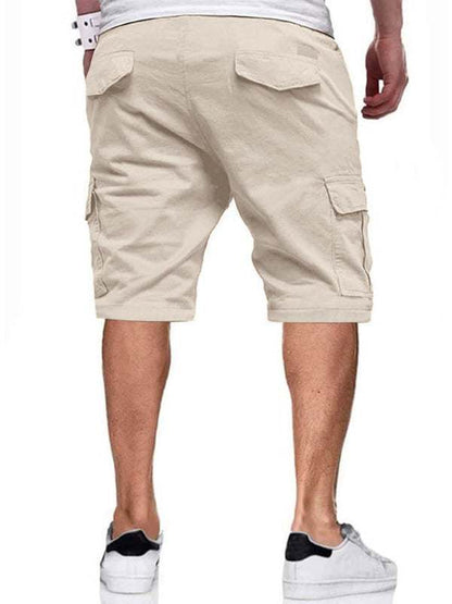 Vibrant Color Block Drawstring Casual Shorts for Men - Effortless Style and Comfort