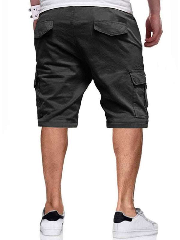 Vibrant Color Block Drawstring Casual Shorts for Men - Effortless Style and Comfort