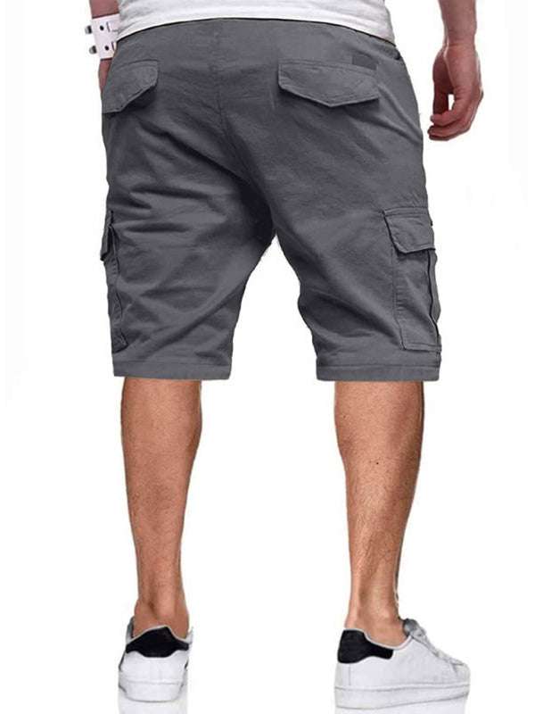 Vibrant Color Block Drawstring Casual Shorts for Men - Effortless Style and Comfort