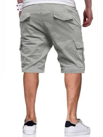 Vibrant Color Block Drawstring Casual Shorts for Men - Effortless Style and Comfort