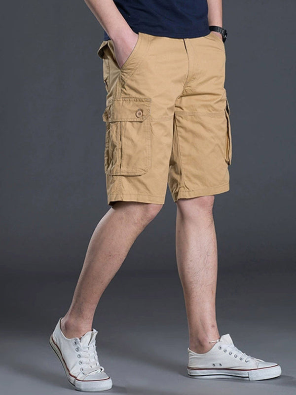 Stylish Lightweight Workwear Shorts with Ample Pockets and Relaxed Fit