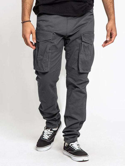 Versatile Men's Multi-Pocket Casual Cargo Pants for Effortless Style and Comfort