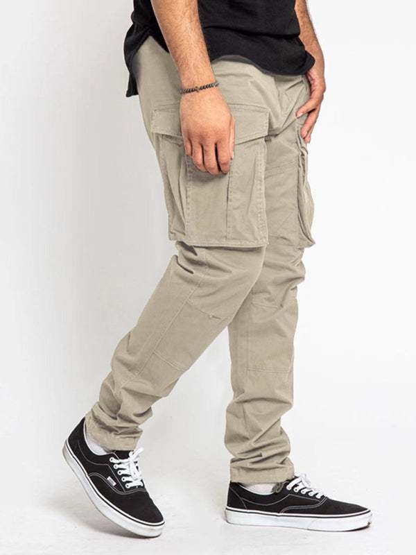 Versatile Men's Multi-Pocket Casual Cargo Pants for Effortless Style and Comfort