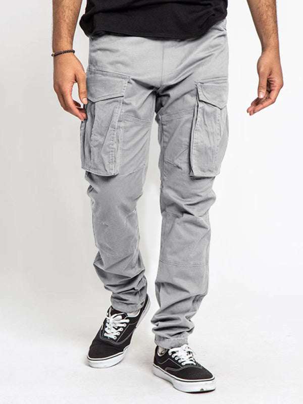 Versatile Men's Multi-Pocket Casual Cargo Pants for Effortless Style and Comfort