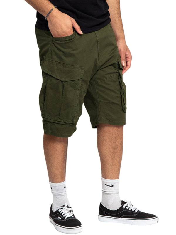 Stylish Men's Lightweight Multi-Pocket Cargo Shorts for Effortless Summer Style