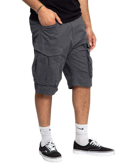 Stylish Men's Lightweight Multi-Pocket Cargo Shorts for Effortless Summer Style