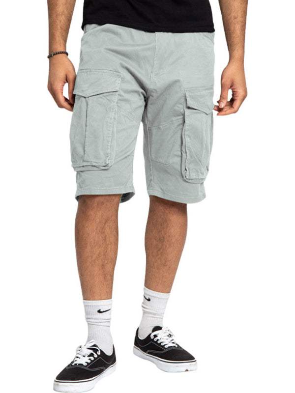 Stylish Men's Lightweight Multi-Pocket Cargo Shorts for Effortless Summer Style