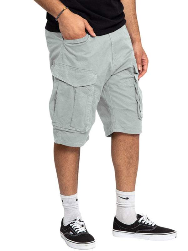 Stylish Men's Lightweight Multi-Pocket Cargo Shorts for Effortless Summer Style