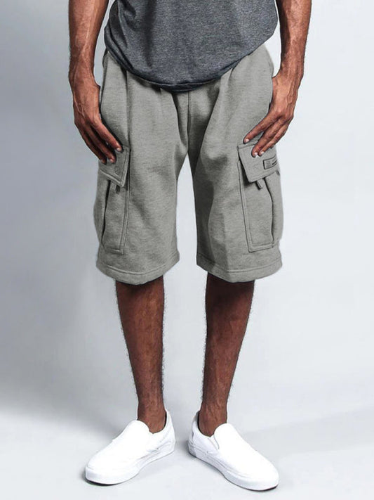 Cargo Comfort: Stylish Multi-Pocket Loose Straight-Leg Shorts