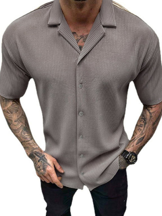 Solid Color Short-Sleeved Shirt: Upgrade Your Casual Style