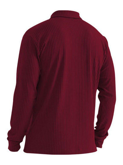 Elevate Your Style: Versatile Men's Long Sleeve Polo T-Shirt for All Seasons