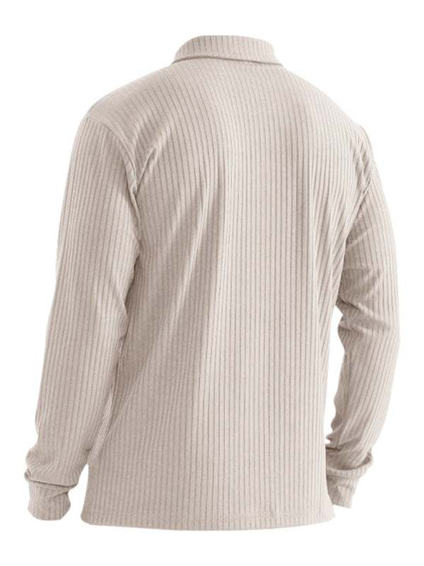 Elevate Your Style: Versatile Men's Long Sleeve Polo T-Shirt for All Seasons