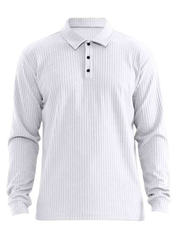 Elevate Your Style: Versatile Men's Long Sleeve Polo T-Shirt for All Seasons