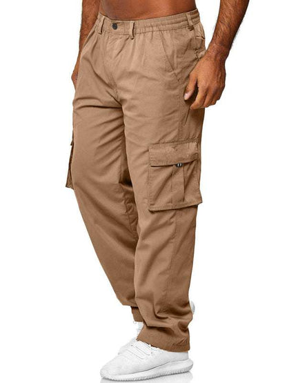 Men's Stylish Multi-Pocket Relaxed Fit Cargo Pants for All Seasons